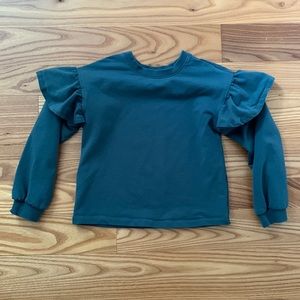 Hanna Andersson ruffle top.